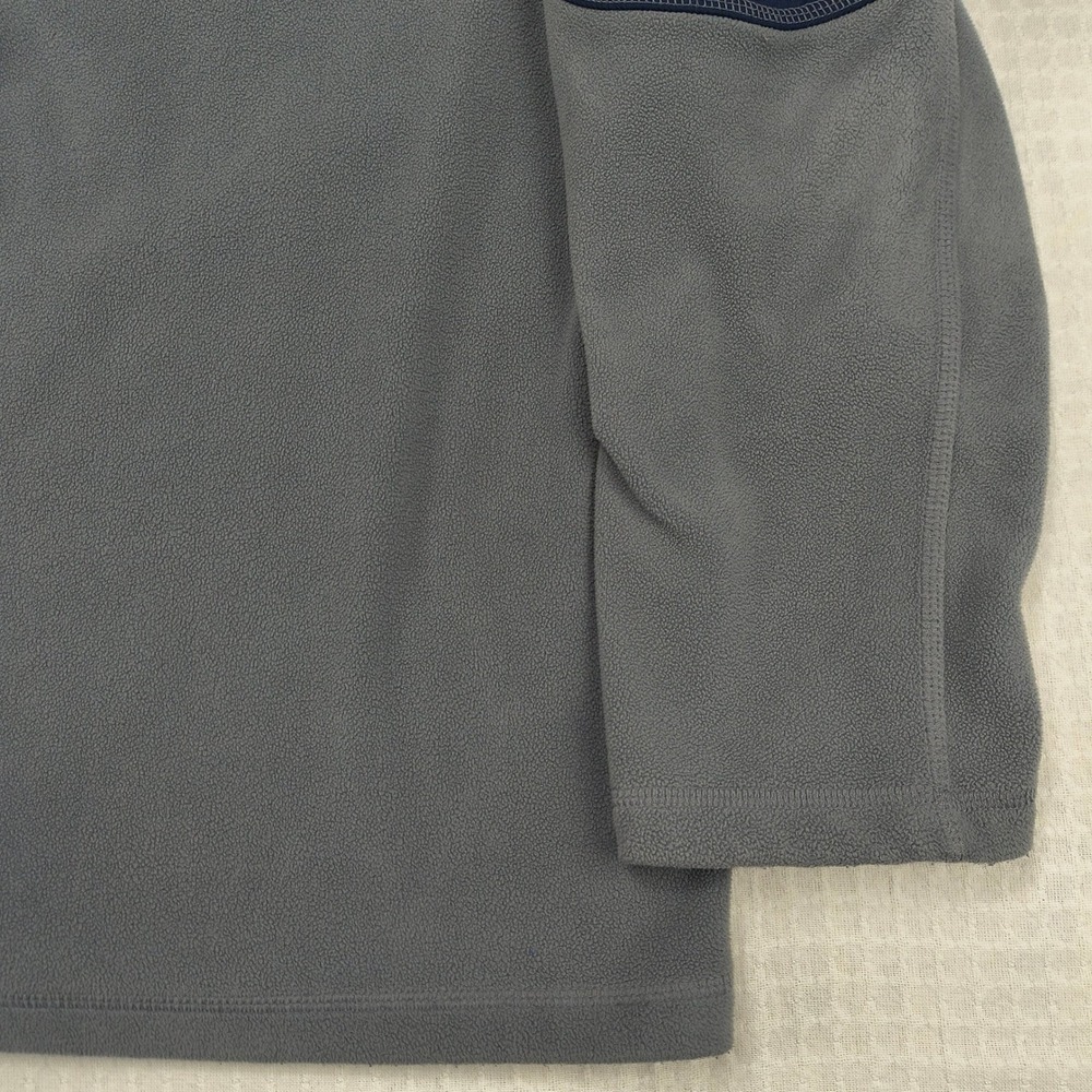 Starter Men 2XL Gray Navy Blue Colorblock 1/4 Zip Fleece Pullover Jacket RN52469 - Picture 4 of 10